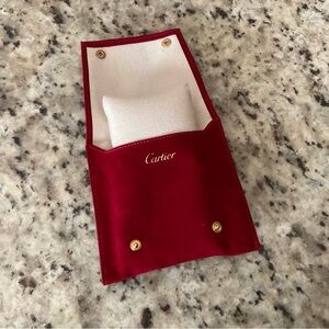 New Cartier Watch Travel Pouch With Pillow